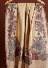 Pashmina Zari Jamawar Shawl D - 50 - Skin