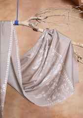 Pashmina Kashmiri Jaaldar Scarf D#38 - M Grey