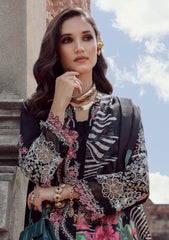 Lawn - Marwat Textiles - Gulmina - Luxury 25 - Vol-II - D#02 - ONYX NOIR