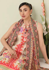 Lawn - Roheenaz - Rosette Unstitched 26 - RUNSS25#65A - PASTEL SYMPHONY