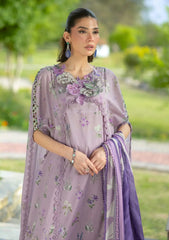 Lawn - Elaf Premium - Bridgerton Prints 26 - EPB#06A - LILAC GARDEN