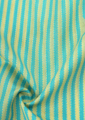 Elite Men Silk Stripe Unstitched Waistcoat Fabric