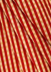 Elite Men Silk Stripe Unstitched Waistcoat Fabric