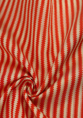 Elite Men Silk Stripe Unstitched Waistcoat Fabric