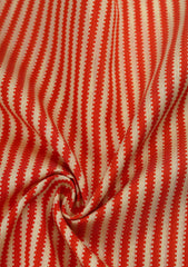 Elite Men Silk Stripe Unstitched Waistcoat Fabric