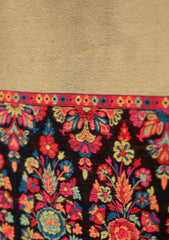 Pashmina Kaani Zari Shawl D - 11 - Black