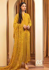 Lawn - Humdum - Elegant - Chikankari Unstitch - HEC25#05