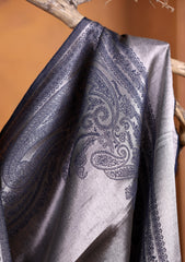 Silk Zari Jamawar Shawl D#51 - N Blue