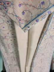 Pashmina Kashmiri Border Shawl D#128 - F Skin