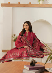 Winter - Seran - Embroidered Unstitched 25 - SEU#01 - Cerisse