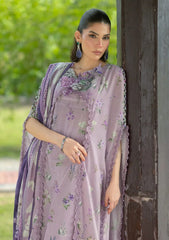 Lawn - Elaf Premium - Bridgerton Prints 26 - EPB#06A - LILAC GARDEN