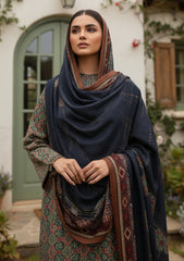 Winter - Riwaj - Printed Marina - 3 Pcs - Wool Shawl 25 - D#23