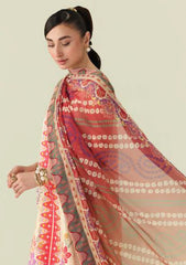 Lawn - Roheenaz - Rosette Unstitched 26 - RUNSS25#65A - PASTEL SYMPHONY