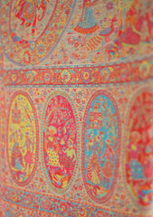 Pashmina Kaani Zari Shawl D - 10 - L Brown