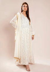 Pret Collection - Manahils - Safiyya - KURTI 099 - Off White