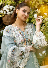 Lawn - Elaf Premium - Luxury Lawn 25 - ELM#3B - Samaa