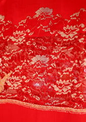 Pashmina Patch Work Shawl D - 38 - Red