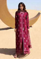 Lawn Collection - Cross Stitch - Eid Lawn 2 - SL24#06 - Crimson Aura