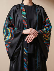 Pret - Moven - Silk Jacquard Women's Shrug - Black