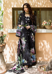 Lawn - Elaf Premium - Prints 25 - ECD#4A - MIDNIGHT BLOOM