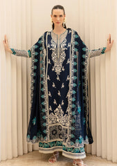 Lawn - Marjjan - Ruhi - Unstitched 25 - MLL-04 A (NAVY BLUE)