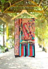 Pashmina Ari Work Shawl D - 163 - Multi