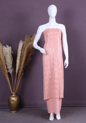 Formals - Riwaj - Fancy Bamber Chiffon - 3 Pcs Suit - CBD#1454 - P Pink