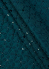Elite Men Embroidered Sequence Selvage Viscose Fabric - Zink