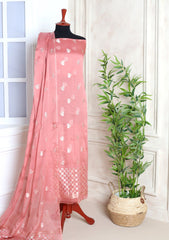 Formals - Fancy Closet - 2 pcs Suit - Satin Silk Jamawar D#04 Pink