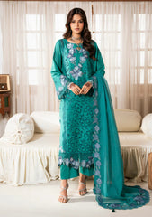 Lawn - Naqsh - Chikankari Festive 26 - D#00197 - Teal Vibes