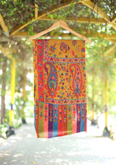 Pashmina Kalamkari Shawl D - 4 - Golden