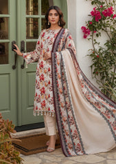 Winter - Riwaj - Printed Marina - 3 Pcs - Wool Shawl 25 - D#30