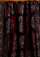 Pashmina Jamawar Ari Work Shawl D#03 - R Black