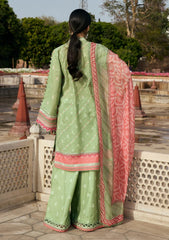 Lawn - Kahf Premium - Aangan Chiffon Prints 26 - KPS#06B - GUL-BAHAR