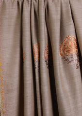 Pashmina Ari Work Shawl D#06 - Brown 1