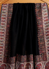 Pashmina Zari Jamawar Shawl D#83 - Black