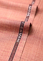Cavani Bamboo Wool Linen Superior Suiting Texture - Peach