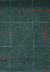 Tweed Rahat Check Wool Fabric - P Green
