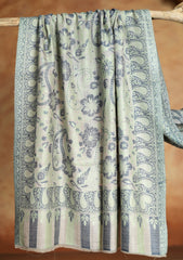 Pashmina Jamawar Scarf D#59 - Grey