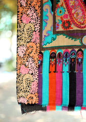 Pashmina Ari Work Shawl D - 163 - Multi