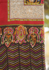 Pashmina Ari Work Shawl D - 152 - M BROWN