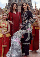 Lawn - Marwat Textiles - Gulmina - Luxury 25 - Vol-II - D#05 - CHRIMSON CHARM