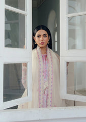 Lawn - Afrozeh - Daybreak - Printed Kari 26 - FWU#0012 - SKYDUST