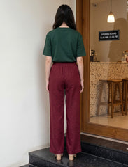 Pret - Moven - Cotton Linen Trouser - Magenta