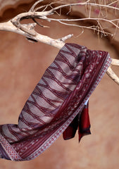 Pashmina Jamawar Scarf D#85 - Maroon