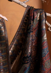 Pashmina Zari Jamawar Shawl D#22 - Black