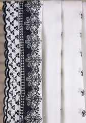 Embroidered Lawn Summer Shawl D#42 - White