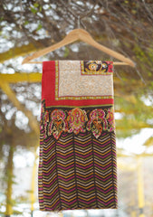 Pashmina Ari Work Shawl D - 152 - M BROWN