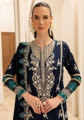 Lawn - Marjjan - Ruhi - Unstitched 25 - MLL-04 A (NAVY BLUE)