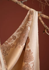 Pashmina Zari Jamawar Shawl D - 03 - Off White